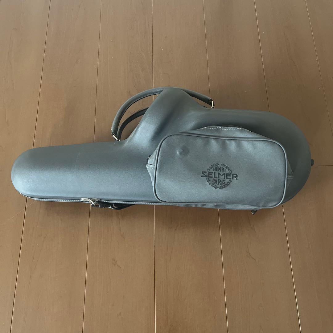 SELMER サックスケース グレー 純正品 ストラップつき