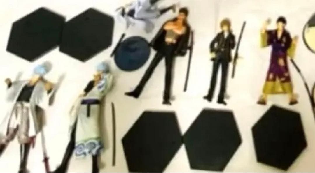 銀魂 JFまるかく缶バッジ＆フィギュアセット