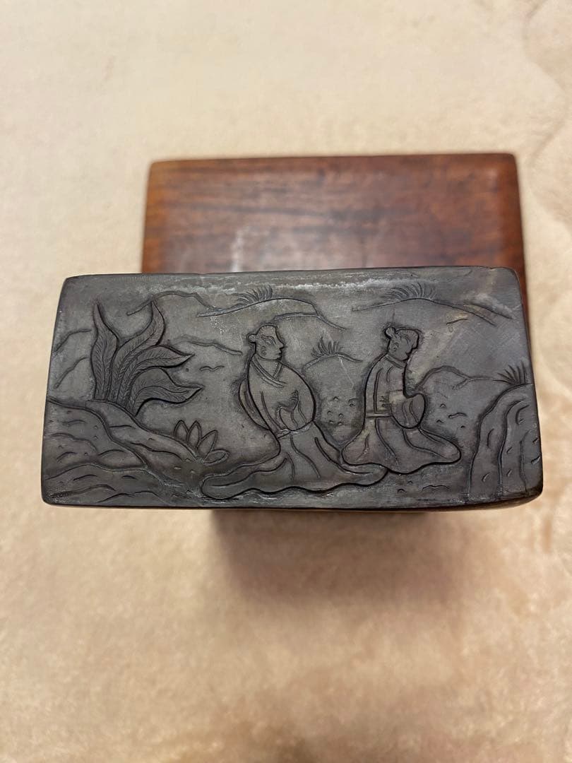 【再値下げ】硯　⑥【新品未使用】端渓硯（蘭亭硯）