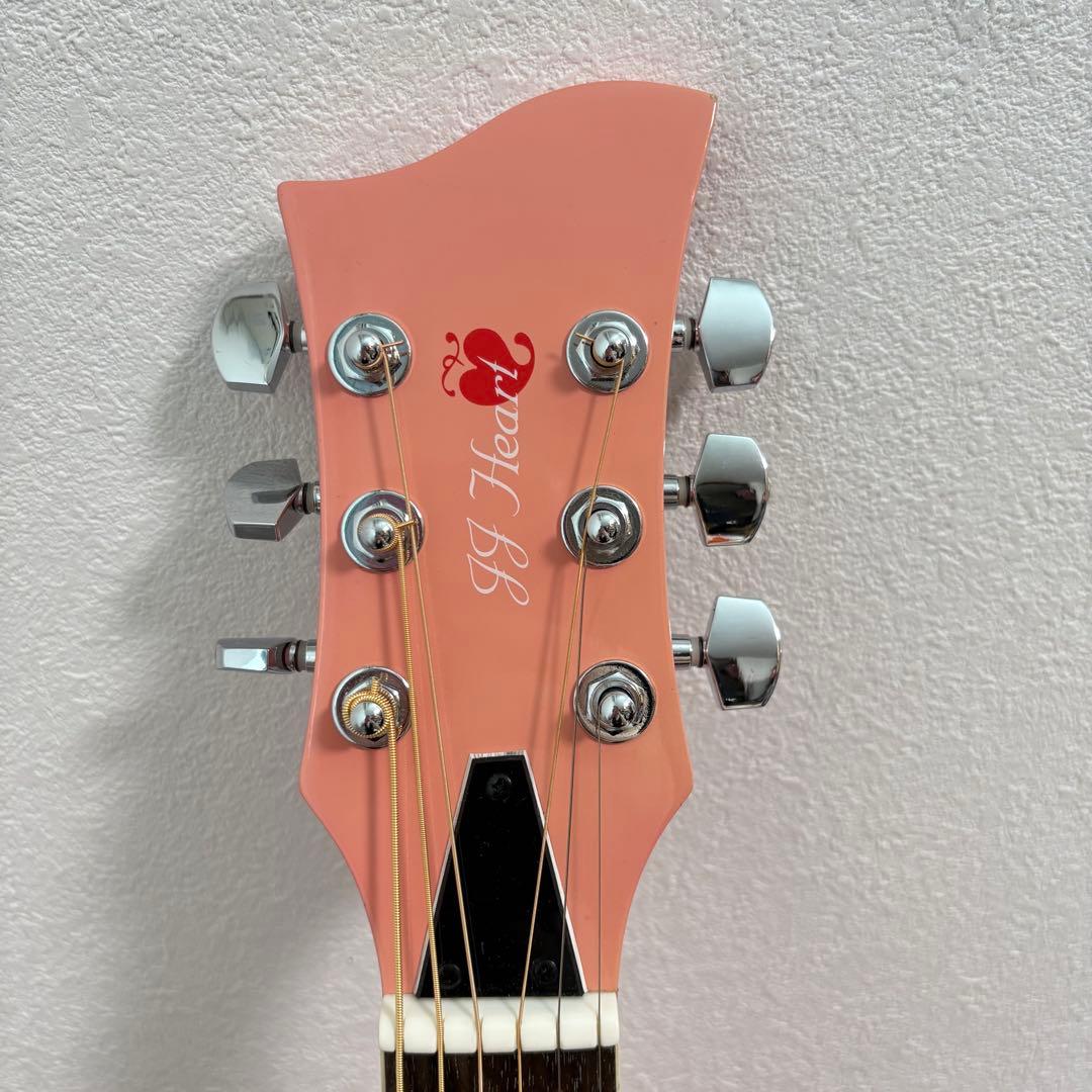 【希少】JJ Heart アコースティックギター JJC-HRTKIT ピンク