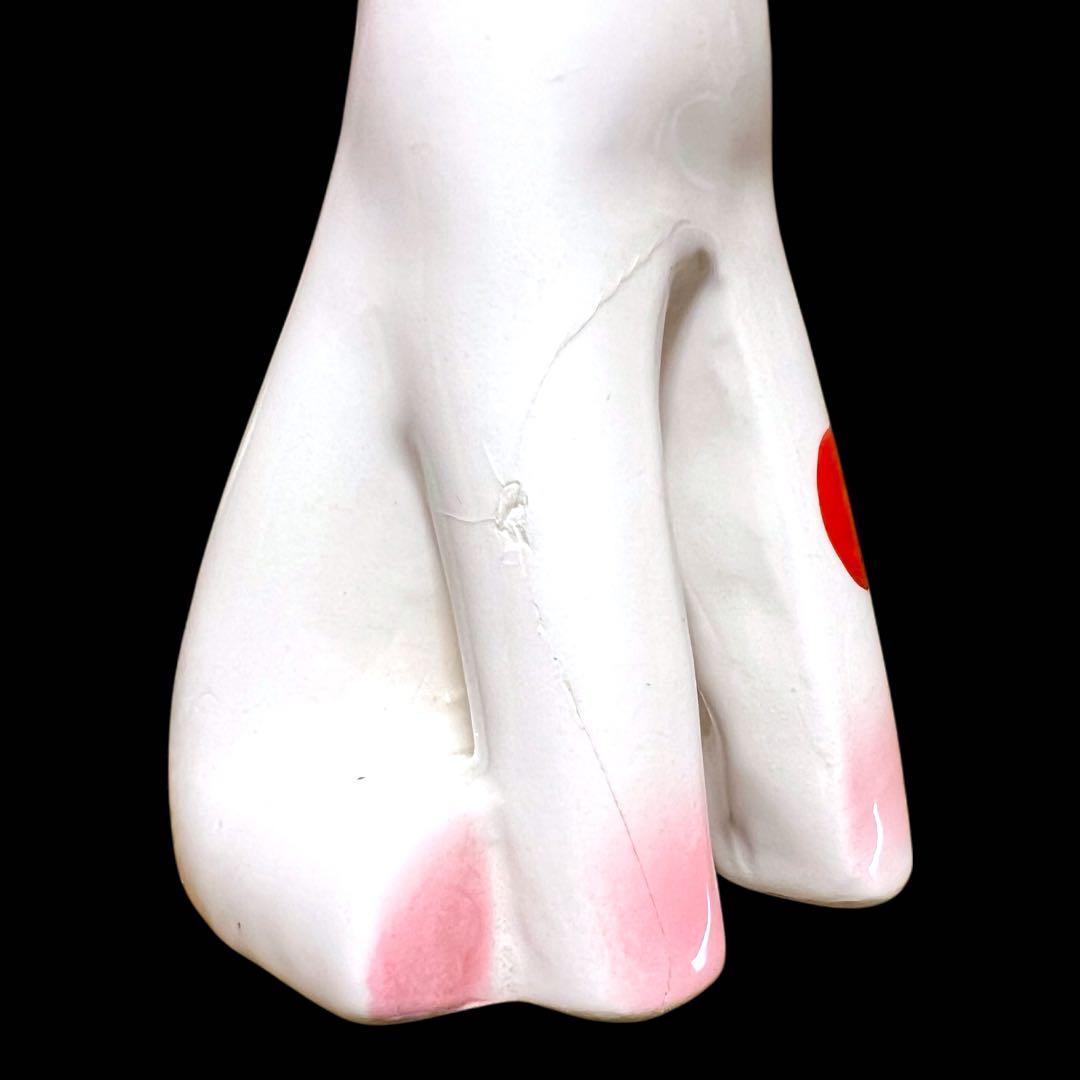 《入手困難》昭和レトロ 内藤ルネ 陶器製バンビ親子セット 置物