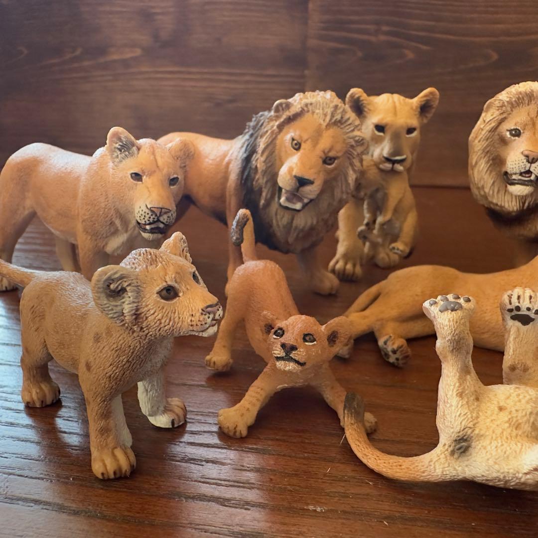 Schleich シュライヒ アカシアの木 ライオンの群れ セット