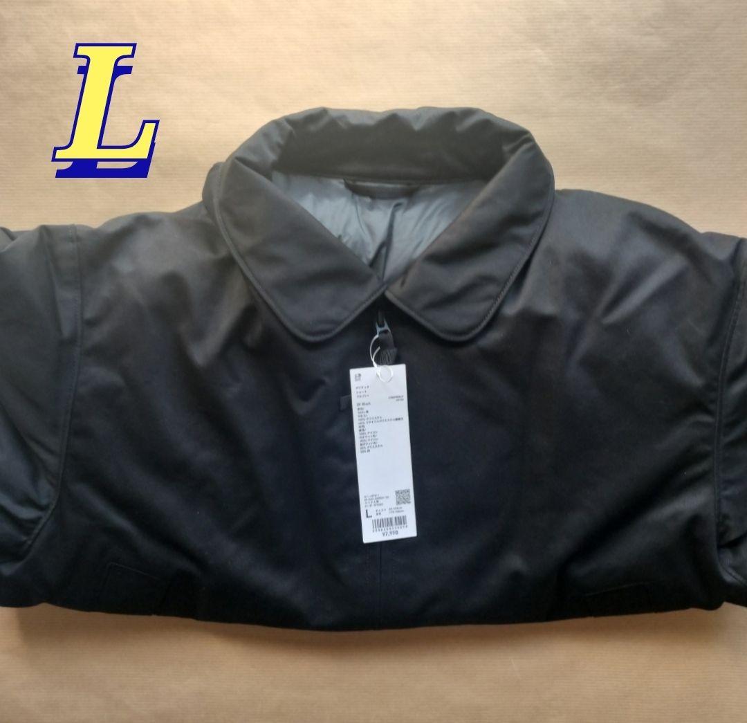 ユニクロU　パフテックショートブルゾン　ブラック　L　UNIQLOU