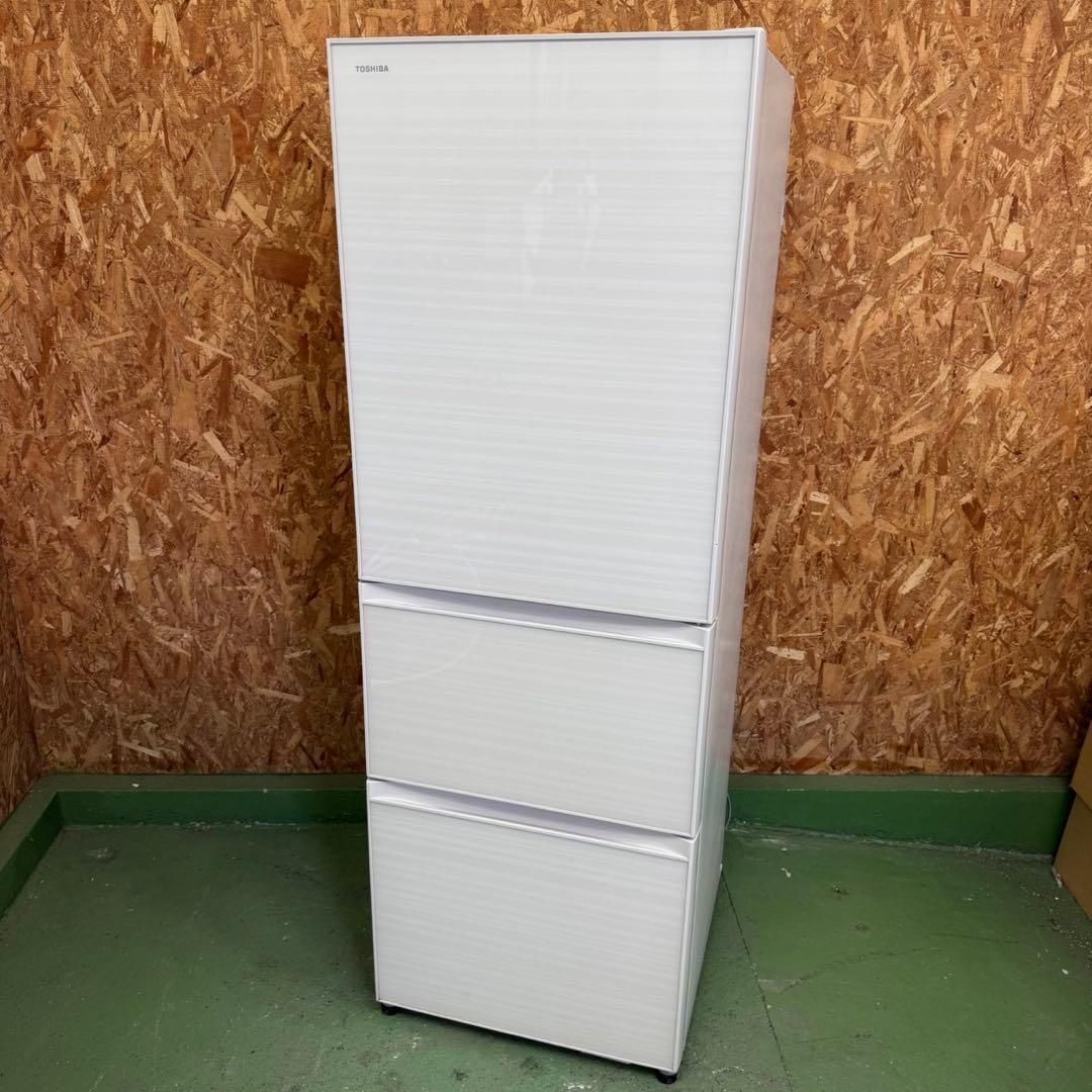 326送料設置無料 東芝　自動製氷機能付き大型冷蔵庫　363L 洗濯機