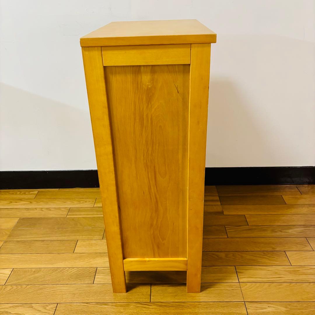 ビンテージ　キャビネット　前硝子引出し箱　昭和レトロ　送料込み