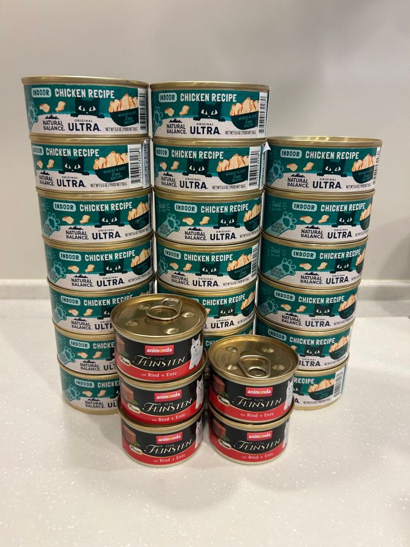 合計25缶ナチュラルバランス インドアキャット・アニモンダ フォムファインステン