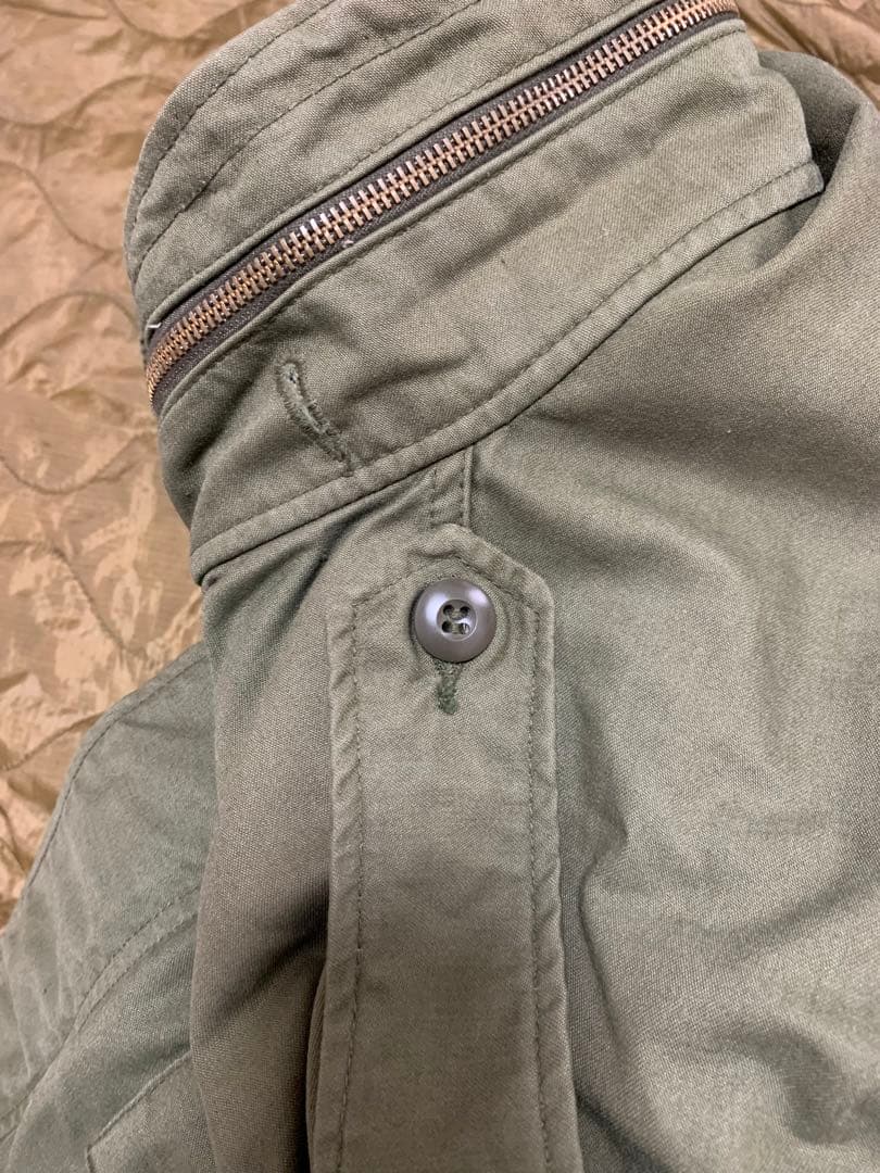 希少サイズ　M-65 米軍実物　3rd ブラスジップ　vintage アメリカ