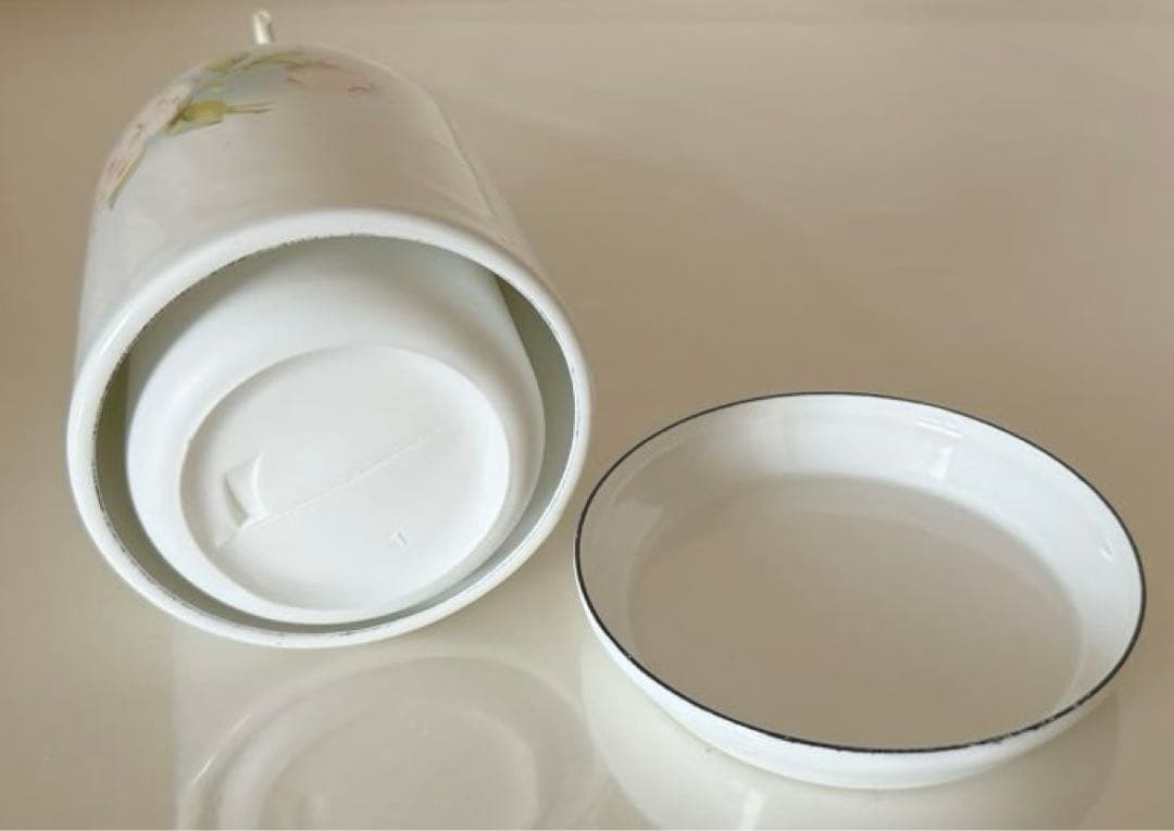 イマンポワージュブルーソープディスペンサー琺瑯