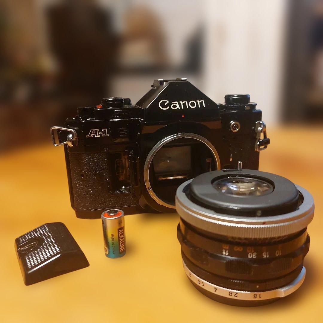 Canon A-1 フィルム一眼レフカメラ 50mmレンズ付き