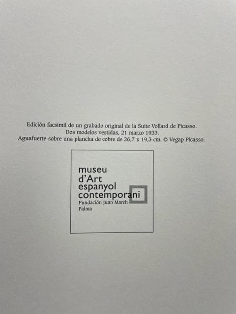 額装品/インテリア/Malaga Dos modelos パブロピカソ/ポスター