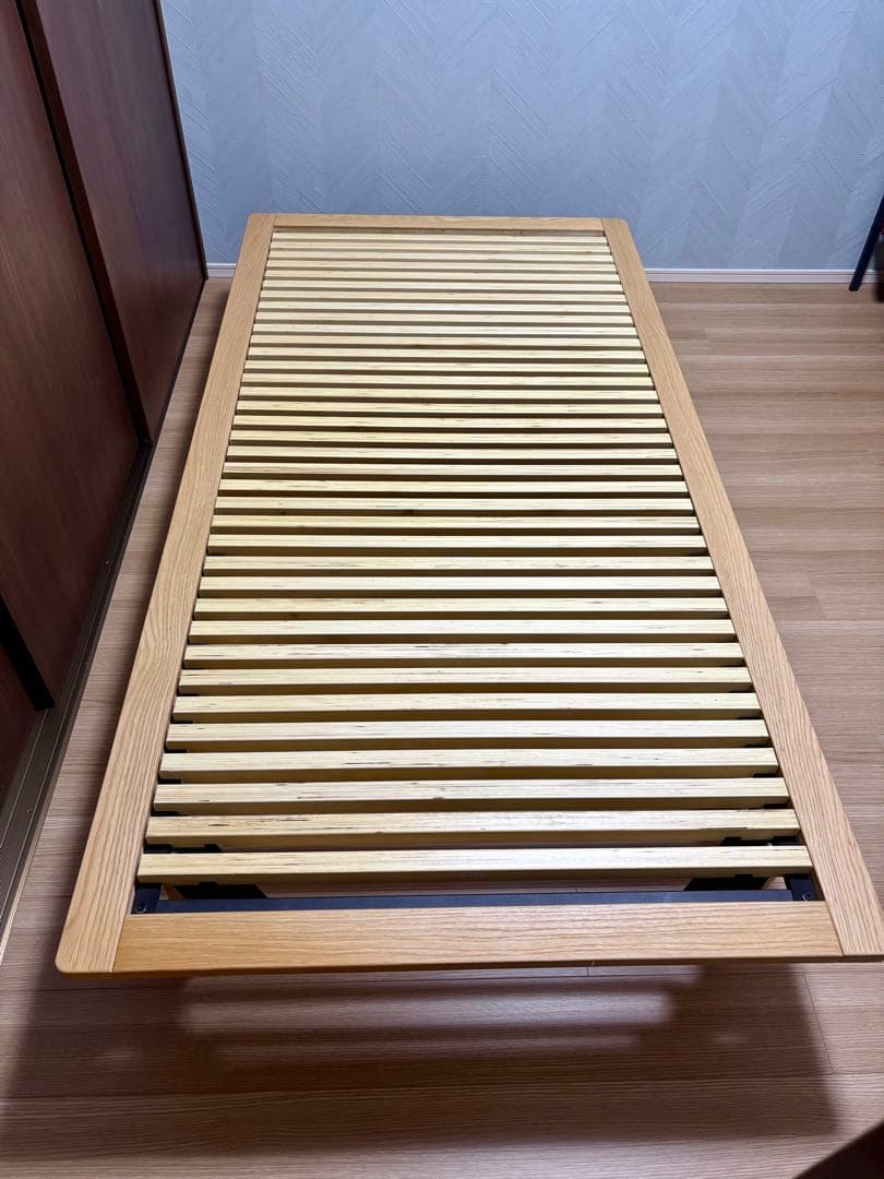 無印良品 ベッドフレーム シングル オーク材 すのこ仕様 別売り脚4本セット