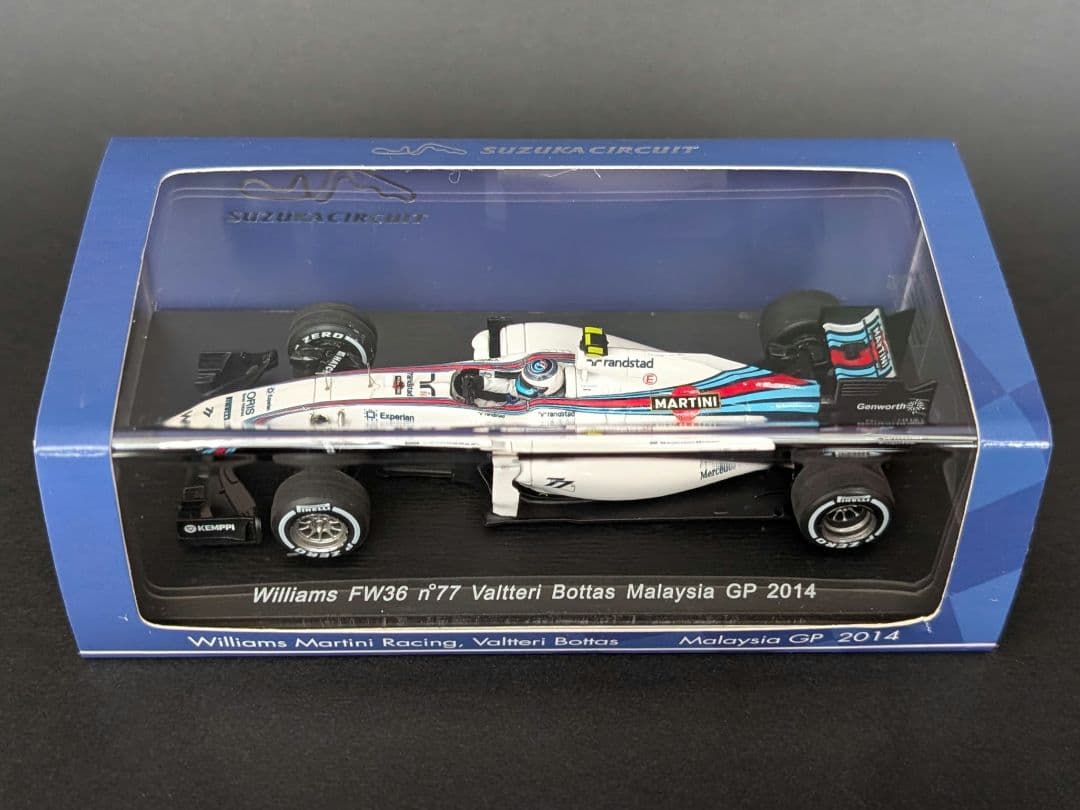 鈴鹿サーキット特注 1/43 ウィリアムズ FW36 V.ボッタス 2014