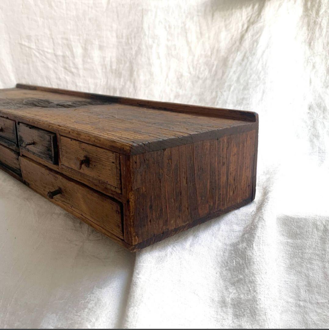 青燕 19世紀後期 時計職人の小引き出し 古道具 ドロワー アンティーク