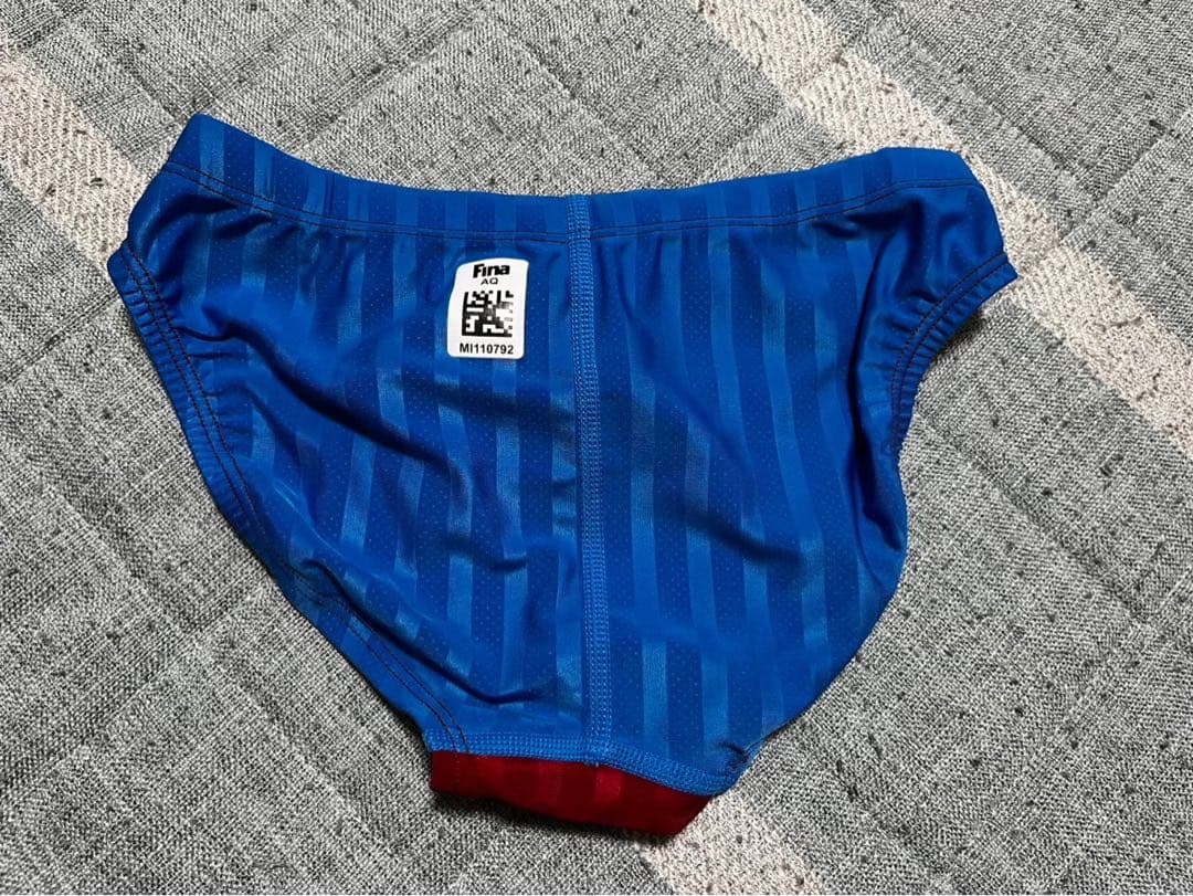 【Lサイズ】ミズノ 競パン・競泳水着 ストリームアクセラ 赤青 箱タグあり