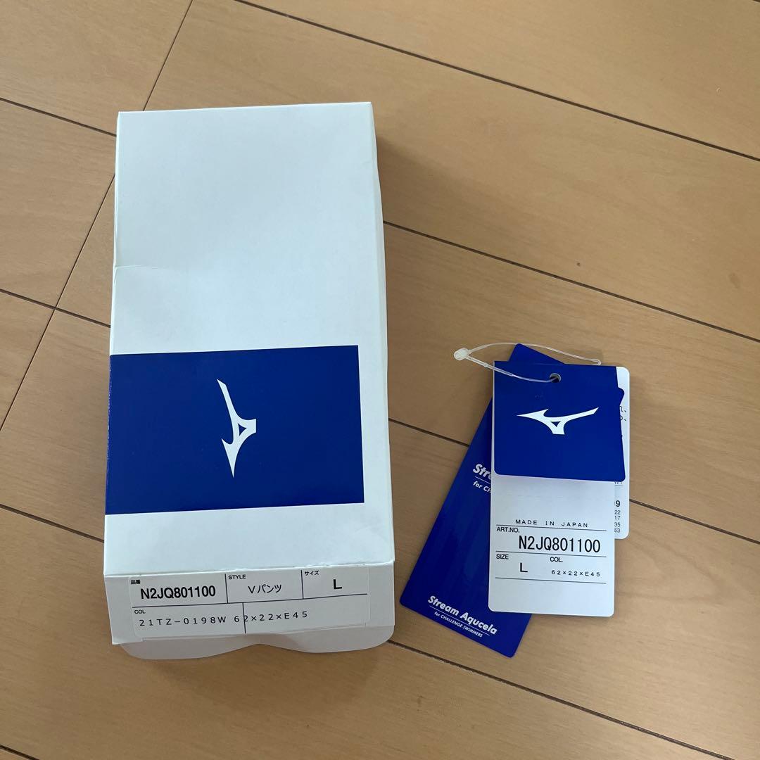 【Lサイズ】ミズノ 競パン・競泳水着 ストリームアクセラ 赤青 箱タグあり