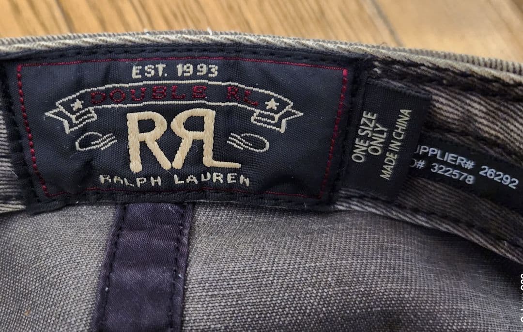 RRL ロゴ キャップ 帽子ラルフローレン ダブルアール