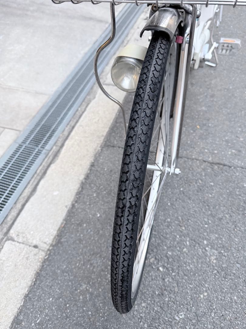 大阪府　パナソニック　 電動アシスト自転車 シルバー 26インチ