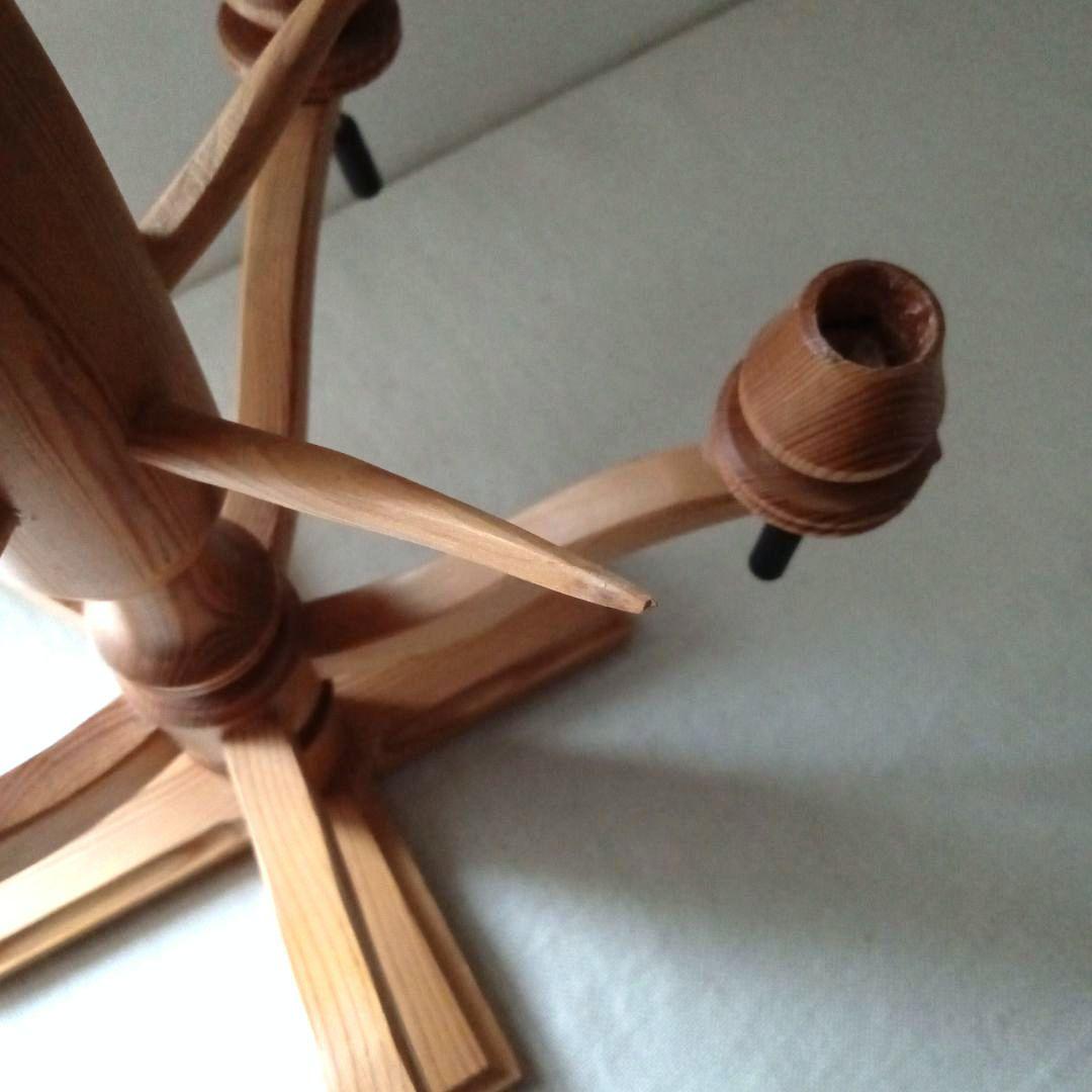 木製キャンドルホルダー 木工芸 スウェーデン 北欧 ヴィンテージ