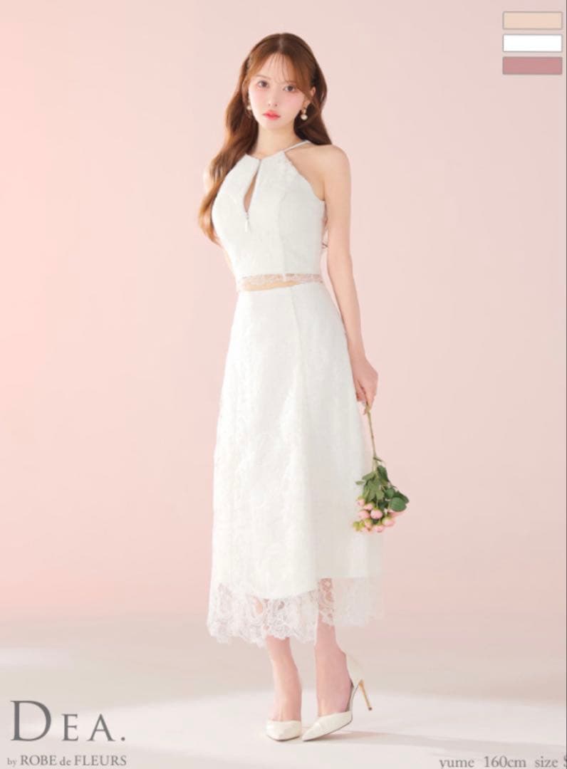 DeA ROBE de FLEURS ロングドレス　キャバドレス