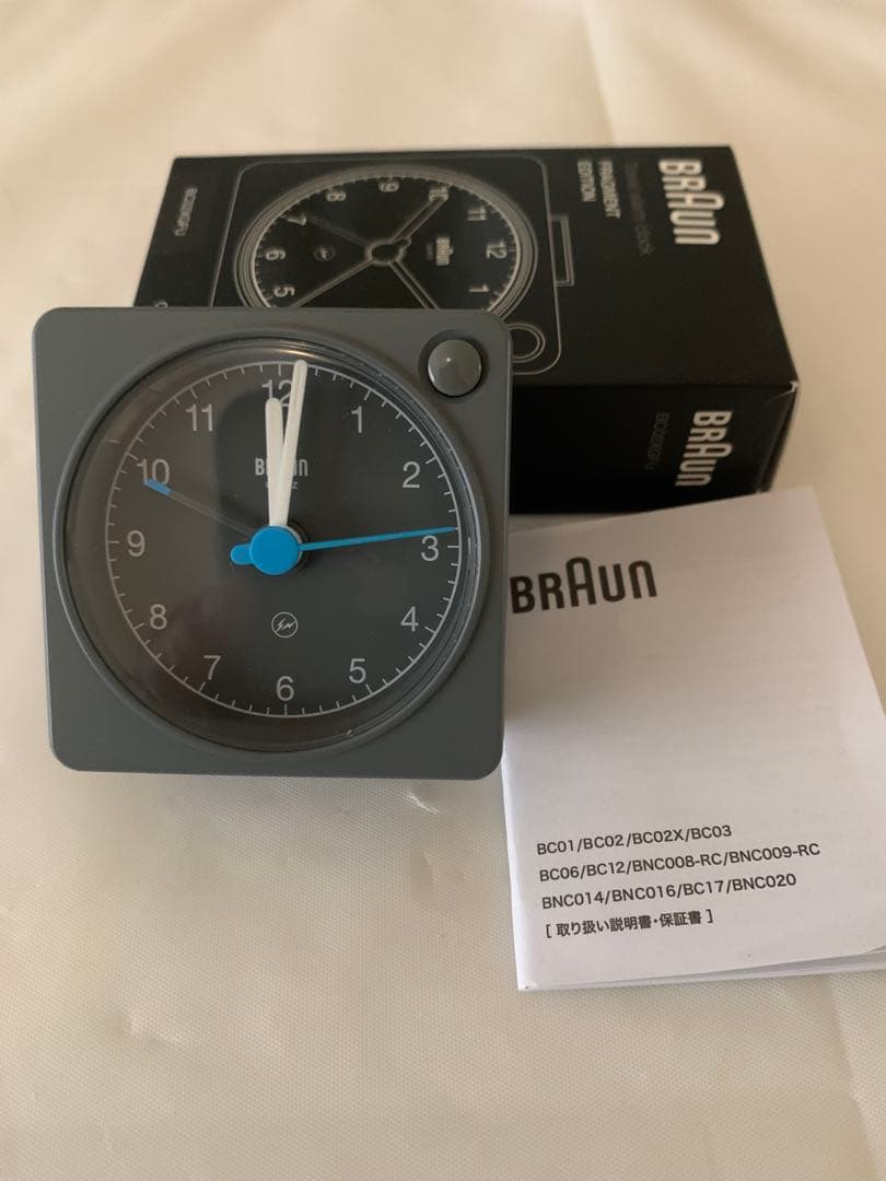 藤原ヒロシFRAGMENT × BRAUN Travel alarm 時計
