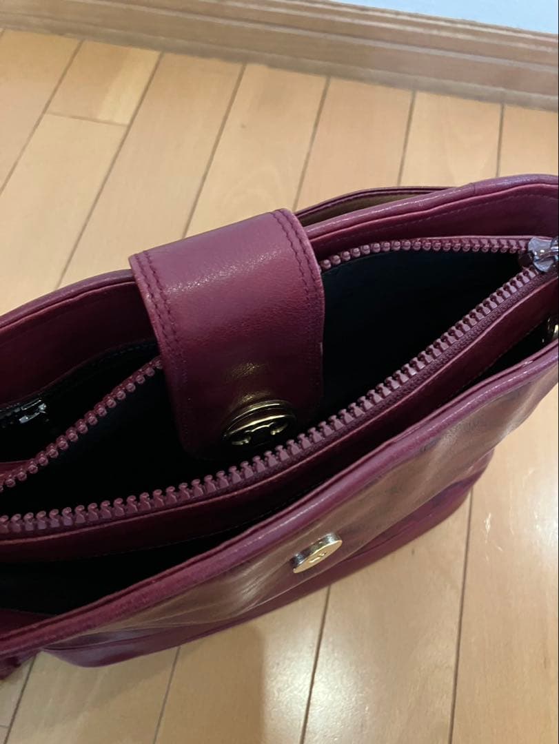 セリーヌ　マカダム柄ショルダーバッグ