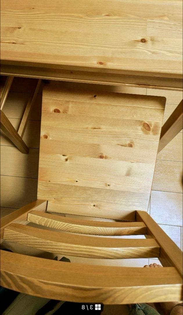 【引取り限定】IKEA ヨックモック　テーブル&チェア　セット