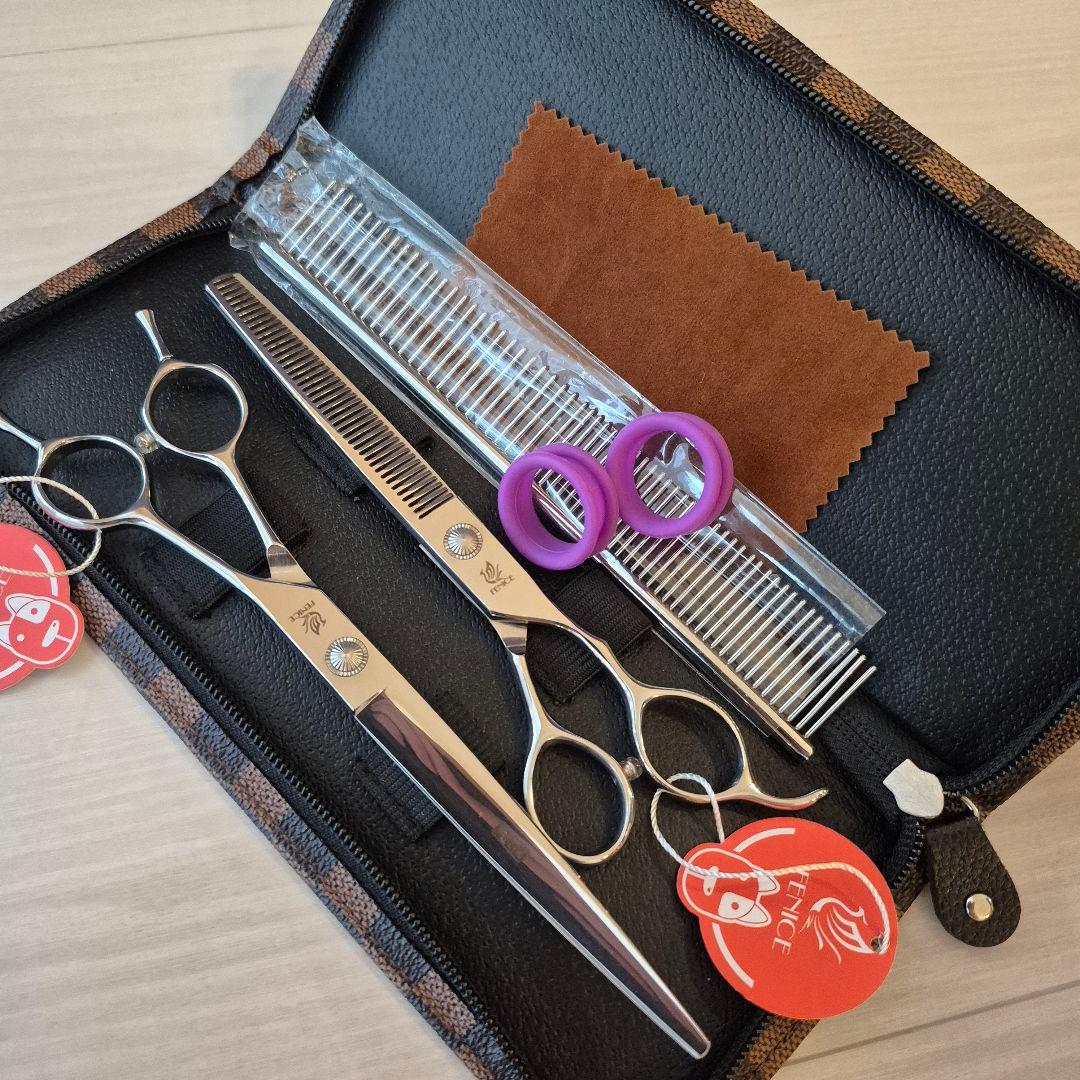 新品★フェニーチェ トリミングシザー2Pセット★カーブシザー&セニングシザー