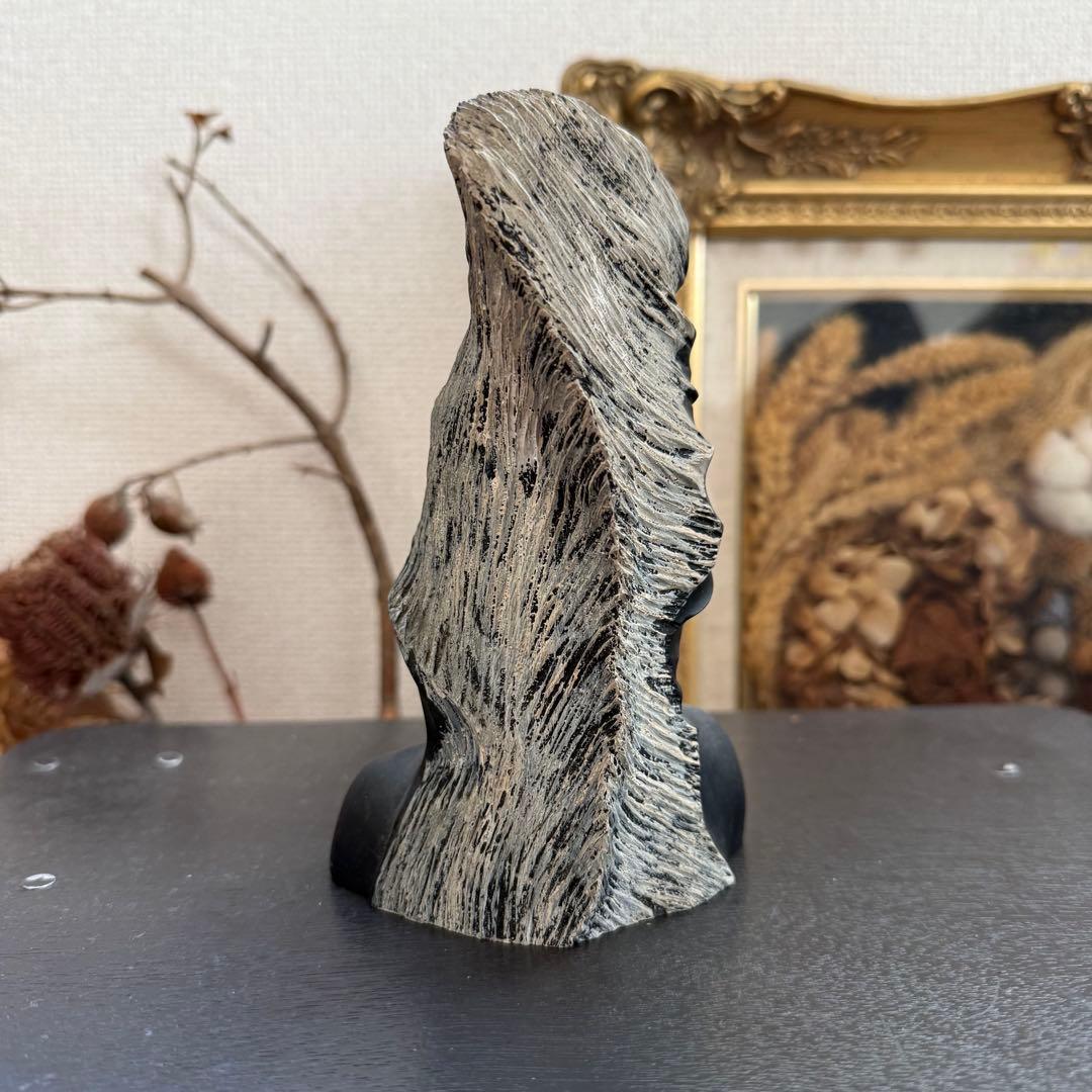 70's ビンテージ フランクシャーマン 黒珊瑚 胸像 ハワイミッドセンチュリー