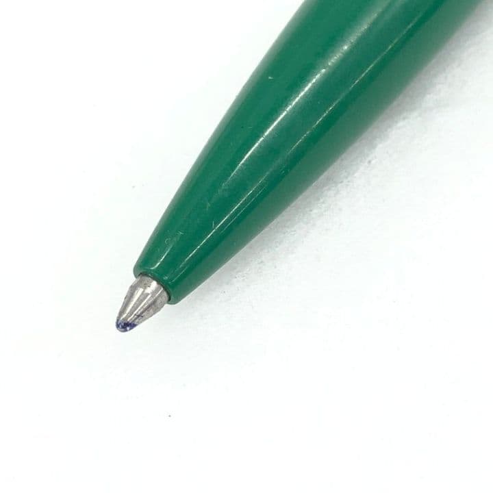 ロレックス ROLEX 緑色ボールペン メタルクリップ付き