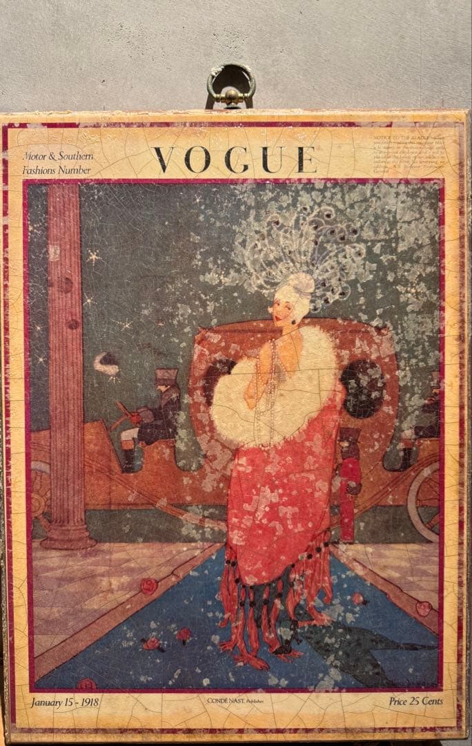 アンティーク雑貨 VOGUE ARTDECO vintage ART WOOD