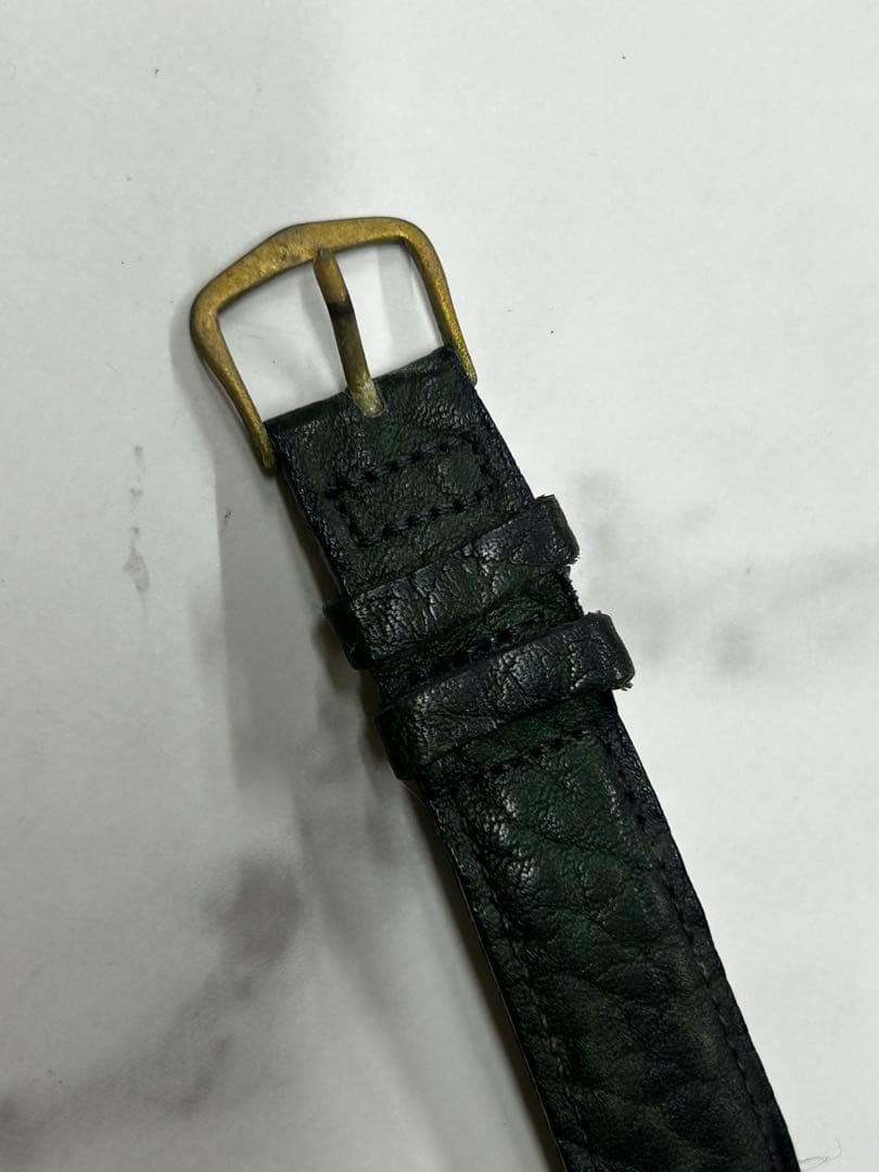 ポールガルニエ MinuStop 手巻き アンティーク グリーン