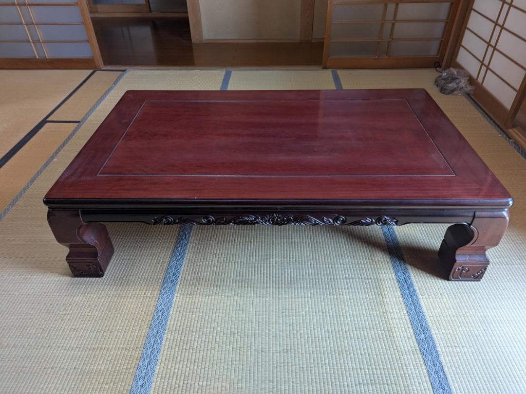 David Stern　家具調こたつ　座卓　紫檀　暖房　長方