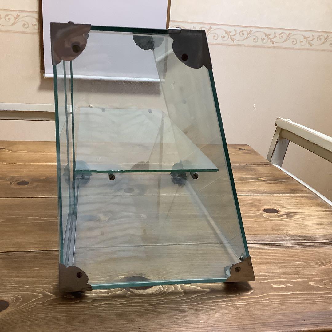 昭和レトロ　アンティーク　ガラスケース　ショーケース　飾り棚　ディスプレイ