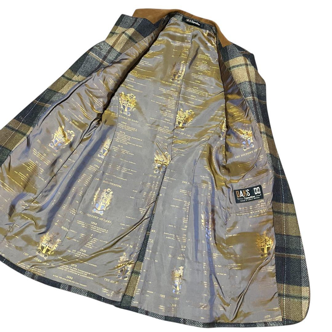 ほぼ未使用 DAKS Signature ウールカシミヤコート GB10