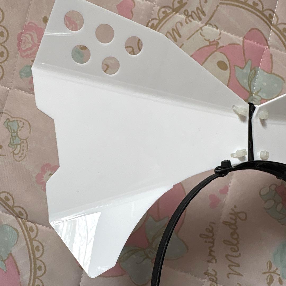 【希少/廃盤品】中央町戦術工芸　サイバー系　リボンカチューシャ　白　ホワイト