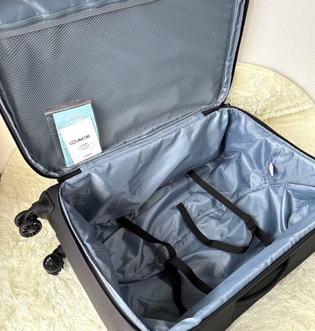 超軽量 新品未使用 【エース】ソフトキャリーケース L TSAロック ブラック