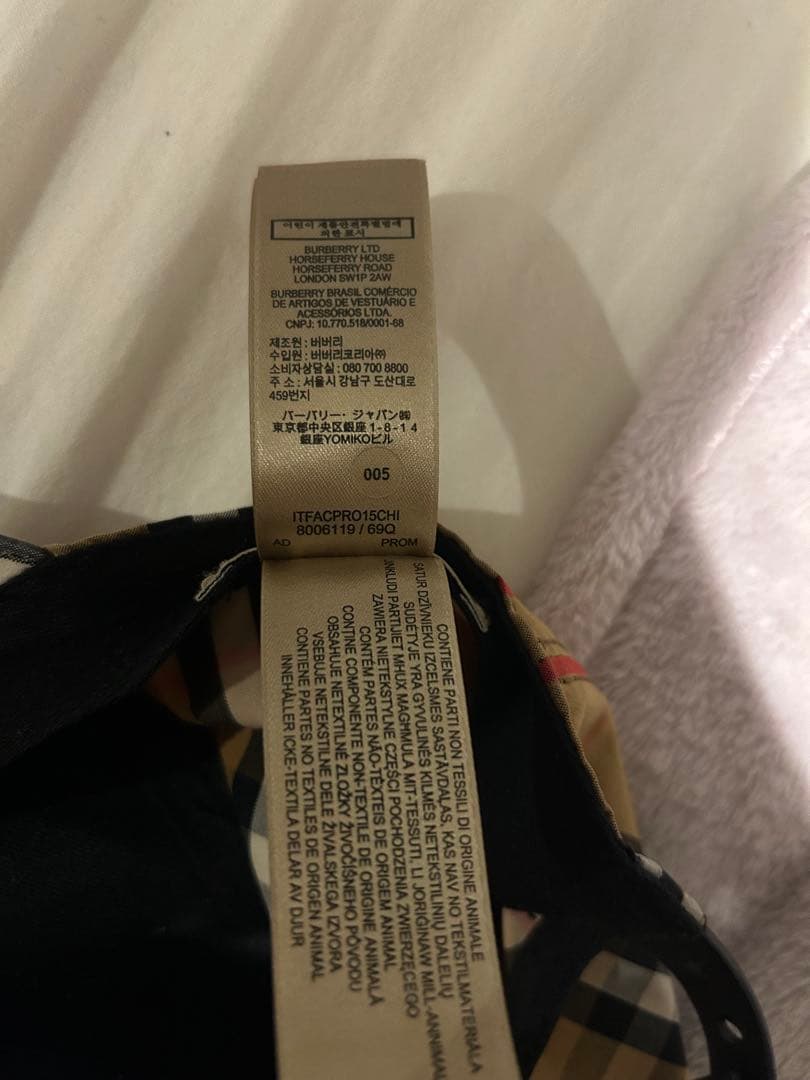 バーバリー ベースボールキャップ