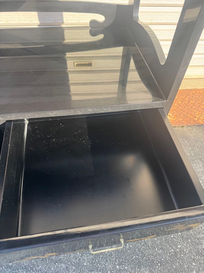 飾り棚 漆塗り 和家具 高級 茶棚 蒔絵 古民家 和風