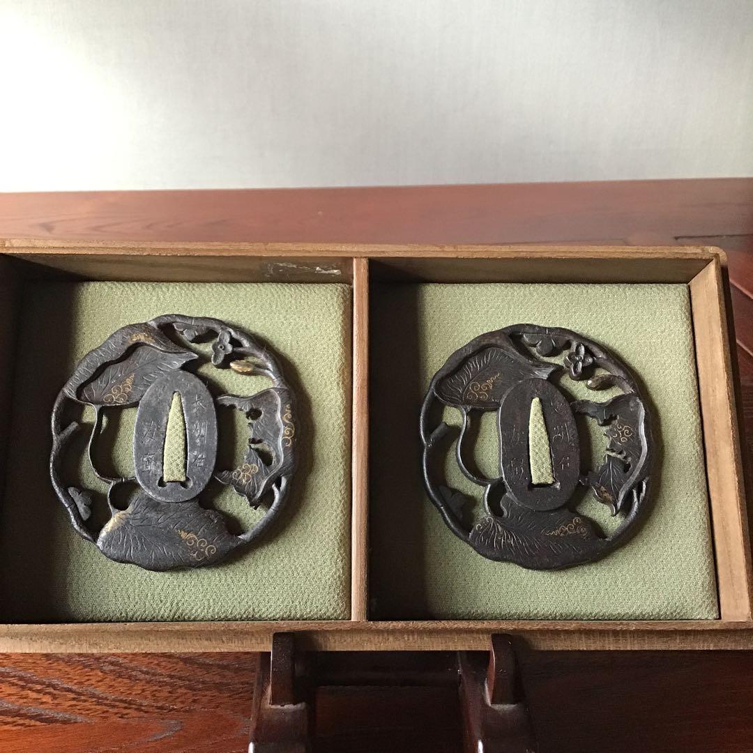 鍔大小　長州住　友贒　在銘