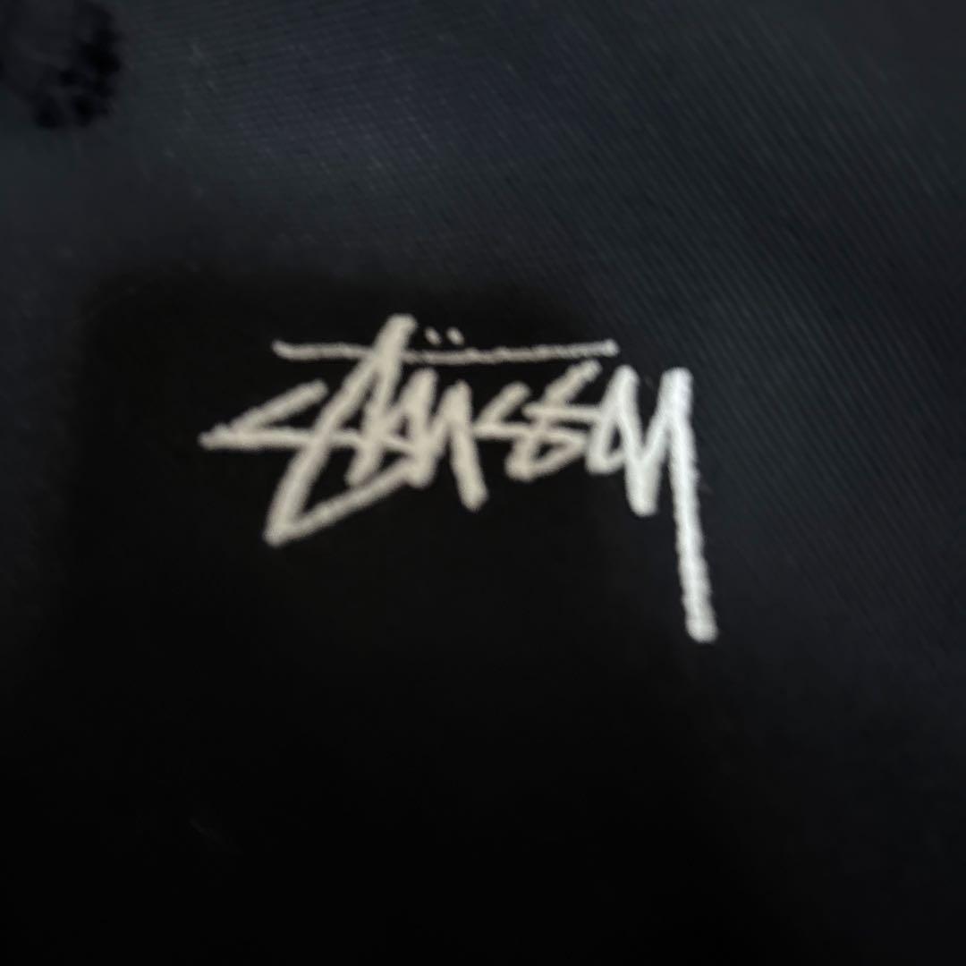 Stüssy フード付き ブラック ジャケット ジップパーカー