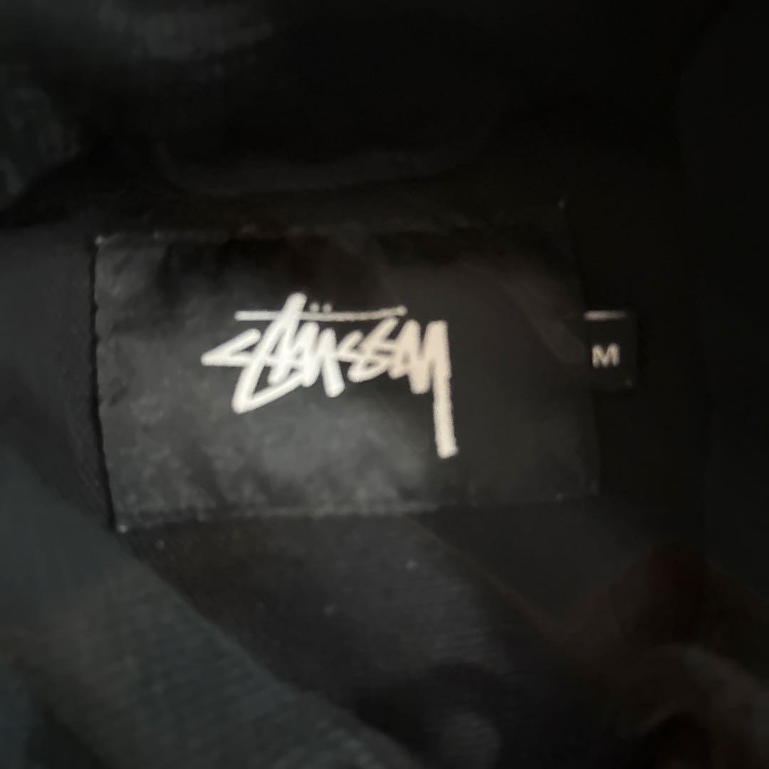 Stüssy フード付き ブラック ジャケット ジップパーカー
