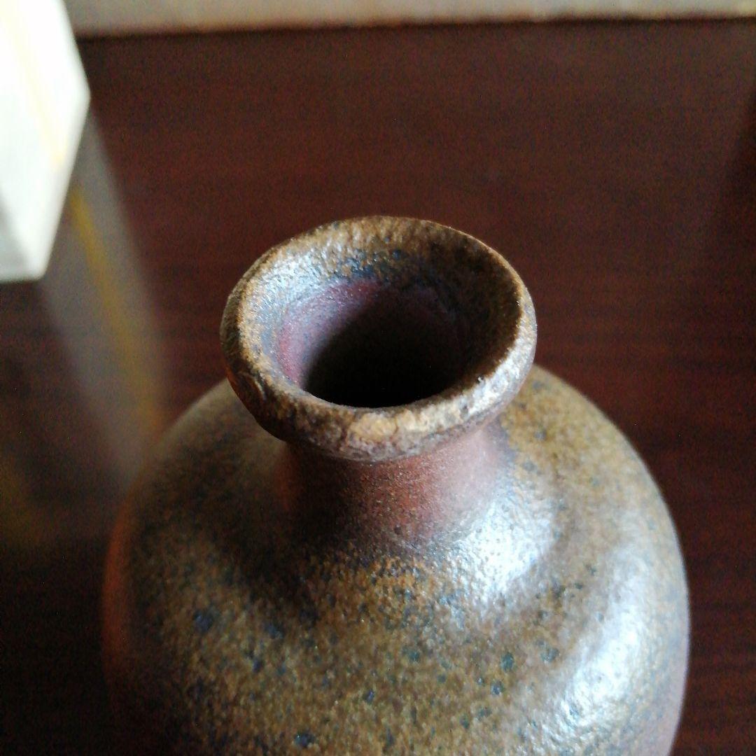 【人間国宝】備前焼　藤原啓　備前徳利　13cm