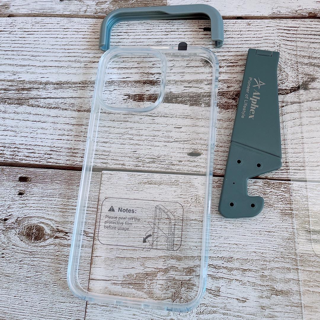 iPhone 14 pro Max クリアケース 強化ガラスフィルム 2枚