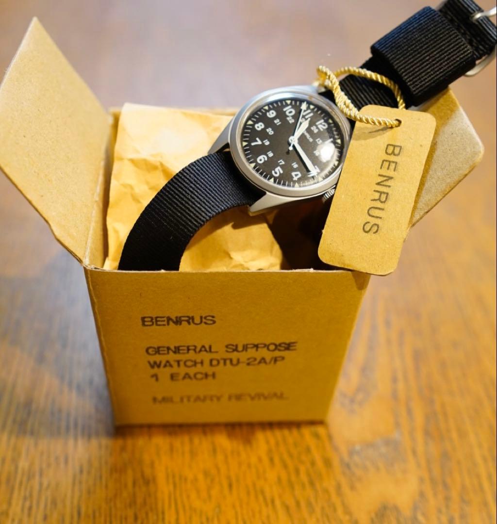 BENRUS ベンラス ミリタリーウォッチ DTU-2A/P-SVBK