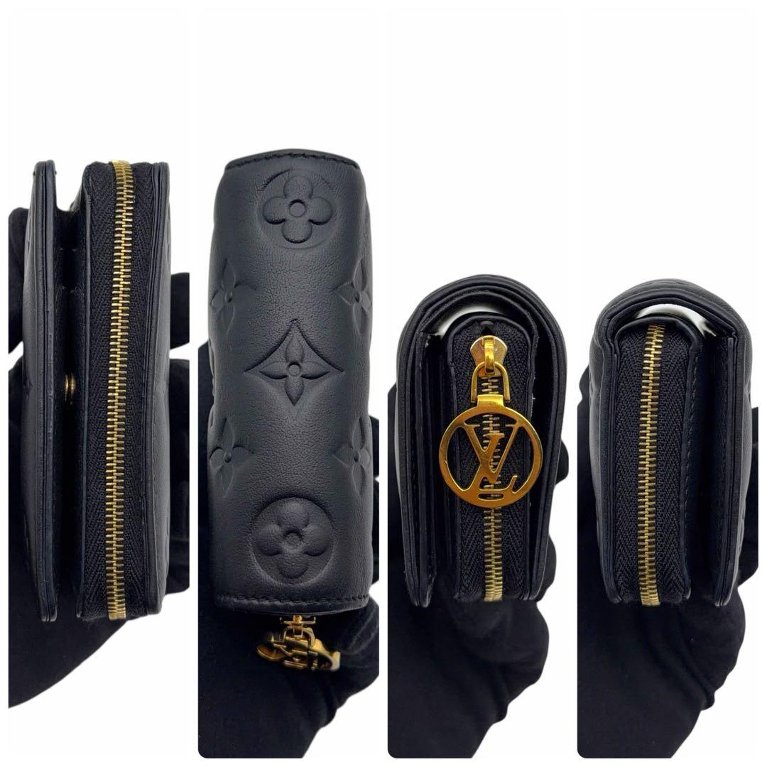 【レシート付】ルイヴィトン モノグラム クッサン ポルトフォイユ ルー 折り財布