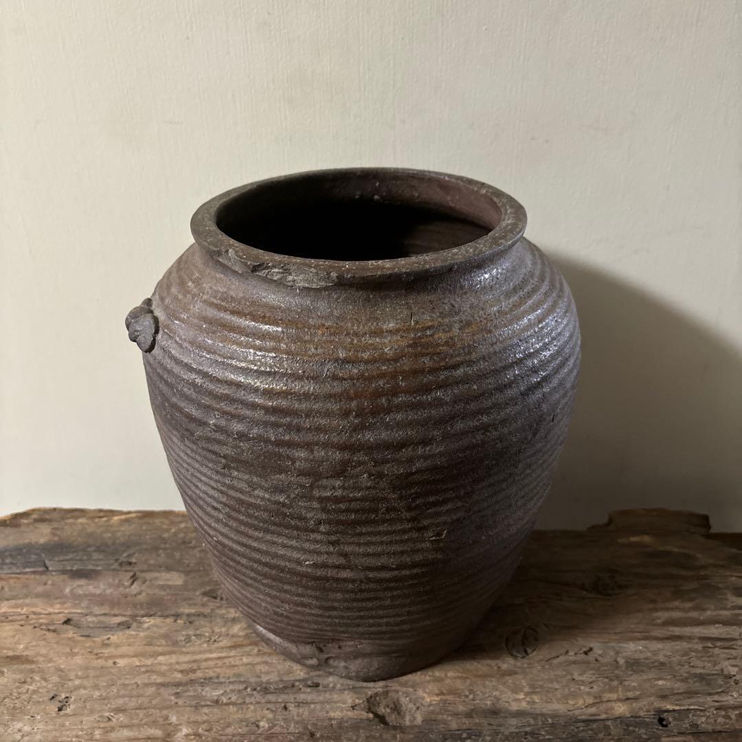 古丹波ニ耳壷　江戸　古常滑　古越前　古備前　古信楽　古瀬戸　古陶　骨董　花器李朝