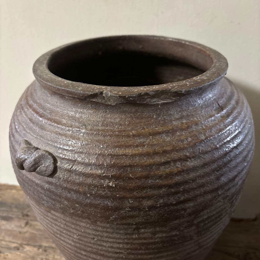 古丹波ニ耳壷　江戸　古常滑　古越前　古備前　古信楽　古瀬戸　古陶　骨董　花器李朝