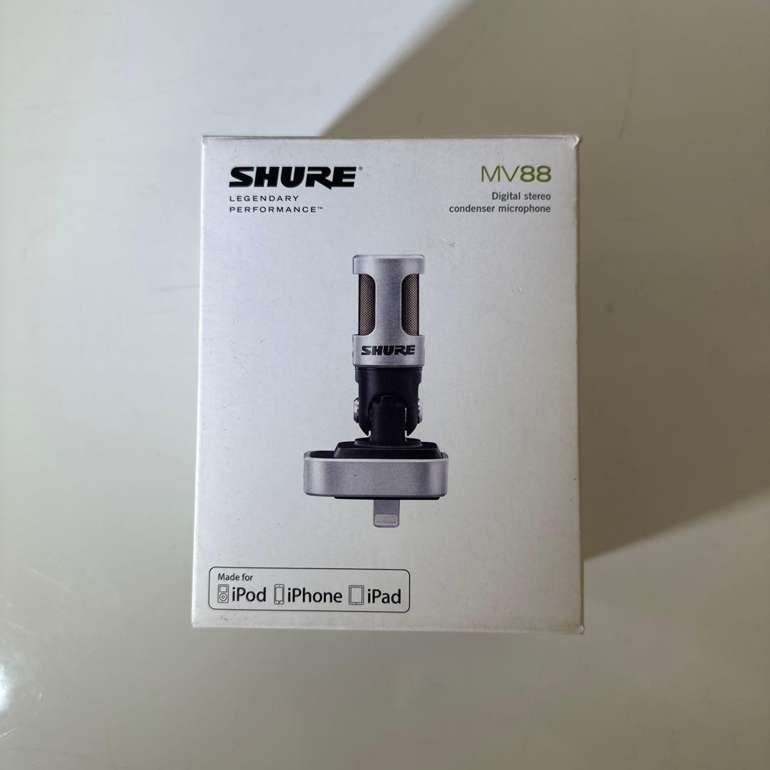 SHURE MV88マイク & Rycot AMV88-FURウインドジャマー