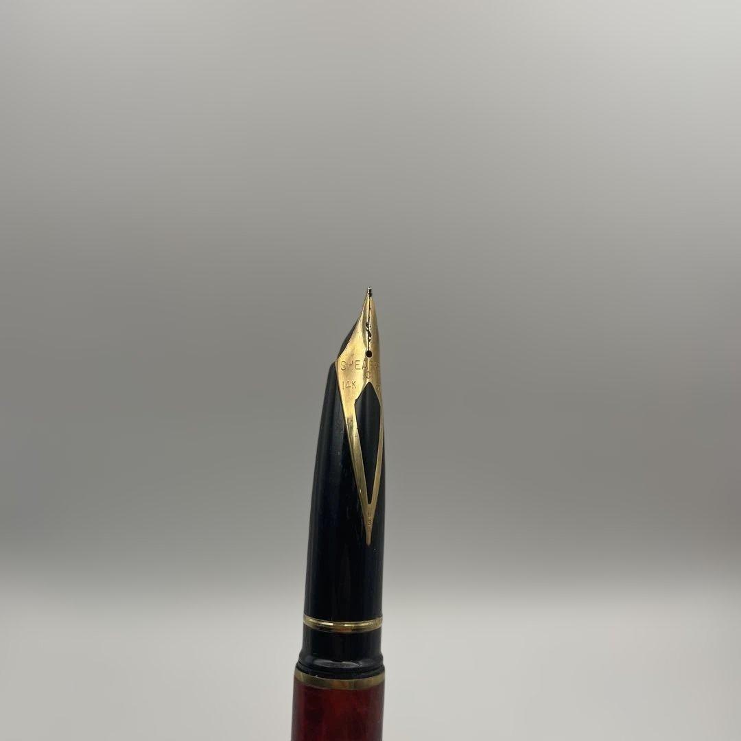 ヴィンテージ　シェーファー　タルガ　マーブル　14k 585 万年筆