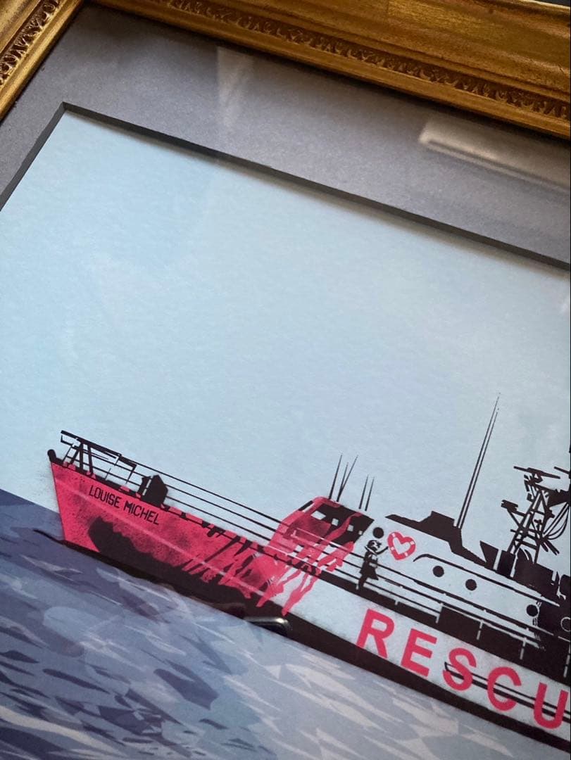 バンクシー BANKSY ポスター バルーン オリジナル　限定 COA 付き